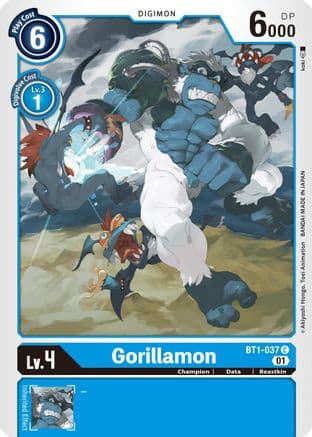 Gorillamon - BT1-037 (Alternate Art) — Starter Deck 08: Ulforce Veedramon Digimon Card Game card by koki