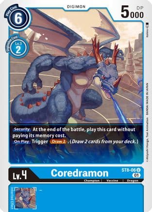 Coredramon — Starter Deck 08: Ulforce Veedramon Digimon Card Game card by Itohio
