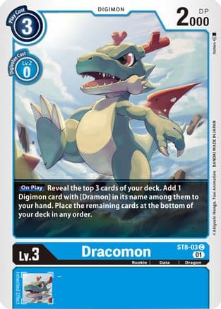 Dracomon — Starter Deck 08: Ulforce Veedramon Digimon Card Game card by Itohio