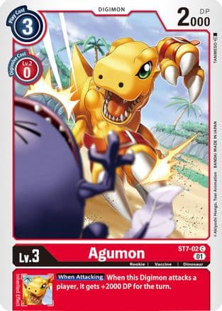 Agumon — Starter Deck 07: Gallantmon Digimon Card Game card by TANMESO