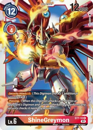 ShineGreymon — Starter Deck 07: Gallantmon Digimon Card Game card by Akiyoshi Hongo, Toei Animation