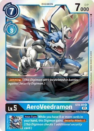 AeroVeedramon — Starter Deck 08: Ulforce Veedramon Digimon Card Game card by Akiyoshi Hongo, Toei Animation