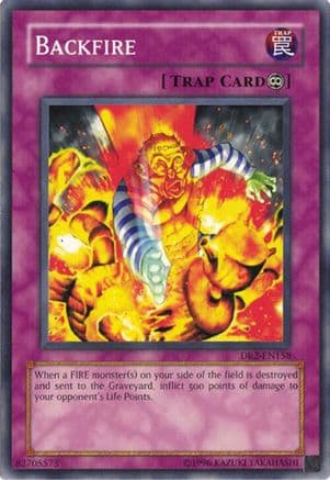 Backfire — Dark Revelation Volume 2 Yu-Gi-Oh! card by KAZUKI TAKAHASHI