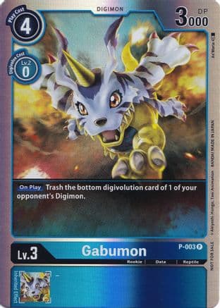 Gabumon - P-003 (Rainbow Foil) — Digimon Promotion Cards