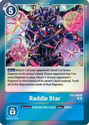 Raddle Star — Double Diamond Digimon Card Game card by Siu Saiu