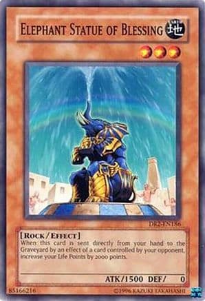 Elephant Statue of Blessing — Dark Revelation Volume 2 Yu-Gi-Oh! card by KAZUKI TAKAHASHI