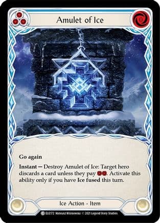 Amulet of Ice — Tales of Aria Flesh and Blood card by Mateusz Wisniewski