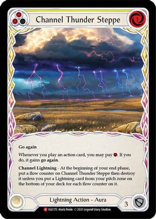 Channel Thunder Steppe — Tales of Aria Flesh and Blood card by Mark Poole