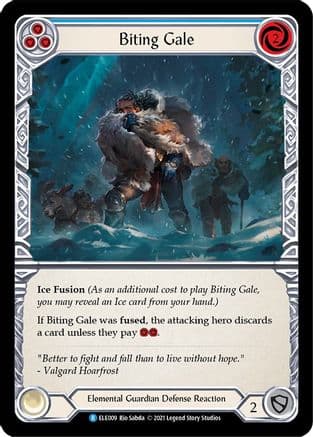 Biting Gale (Blue) — Tales of Aria Flesh and Blood card by Rio Sabda