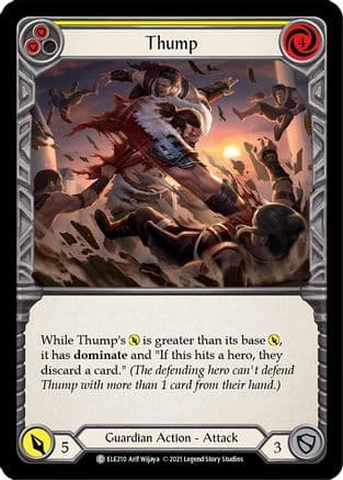 Thump (Yellow) — Tales of Aria Flesh and Blood card by Arif Wijaya