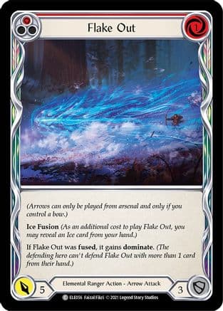 Flake Out (Red) — Tales of Aria Flesh and Blood card by Faizal Fikri