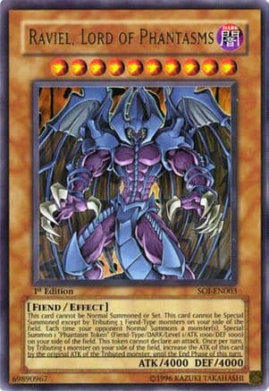 Raviel, Lord of Phantasms — Shadow of Infinity Yu-Gi-Oh! card by KAZUKI TAKAHASHI