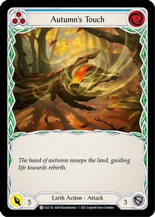 Autumn's Touch (Blue) — Tales of Aria Flesh and Blood card by Alief Rusdiatama