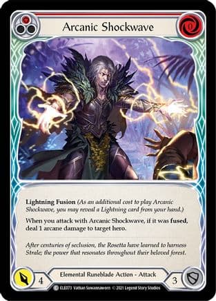 Arcanic Shockwave (Red) — Tales of Aria Flesh and Blood card by Nathan Sueannaworn