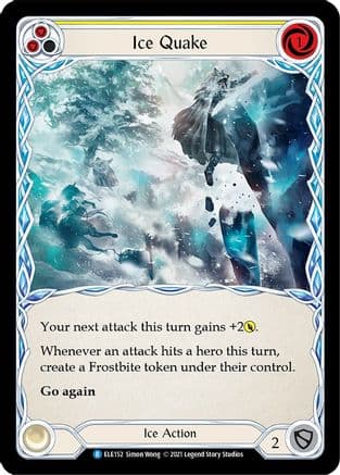 Ice Quake (Yellow) — Tales of Aria Flesh and Blood card by Simon Wong