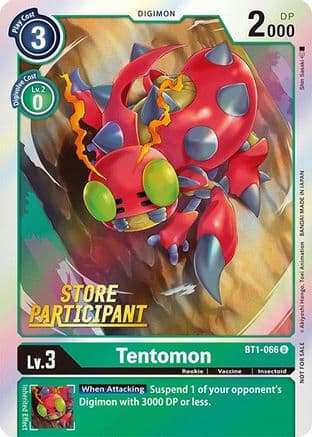 Tentomon - BT1-066 (Store Participant) — Release Special Booster 1.0
