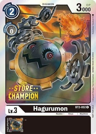 Hagurumon - BT2-052 (Store Champion) — Release Special Booster 1.0