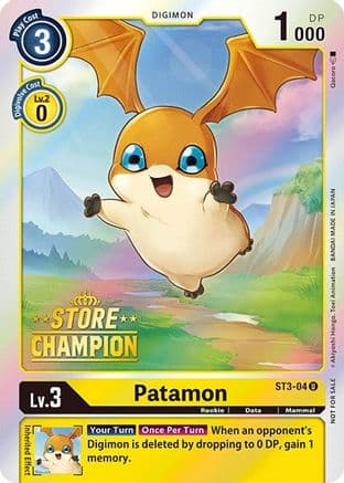 Patamon - ST3-04 (Store Champion) — Starter Deck 03: Heaven's Yellow
