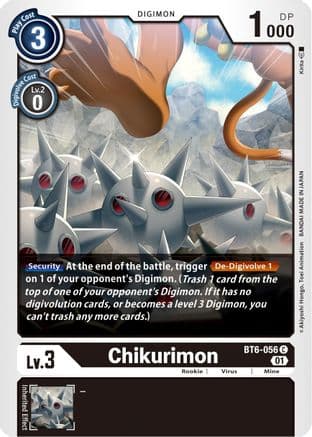 Chikurimon — Double Diamond Digimon Card Game card by Kirita