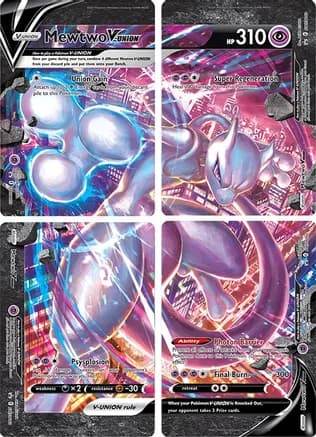 Mewtwo V-UNION [Set of 4] — SWSH: Sword & Shield Promo Cards