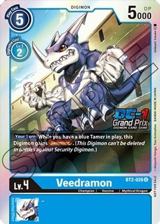 Veedramon (DC-1 Grand Prix) — Digimon Card Game card