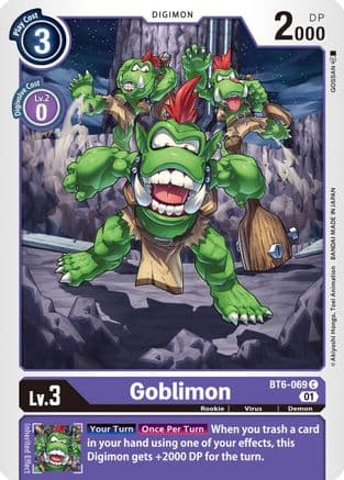 Goblimon — Double Diamond Digimon Card Game card by GOSSAN