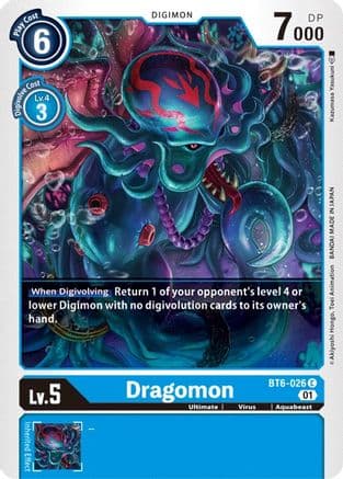 Dragomon — Double Diamond Digimon Card Game card by Akiyoshi Hongi, Toei Animation