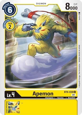 Apemon — Double Diamond Digimon Card Game card by bunnra