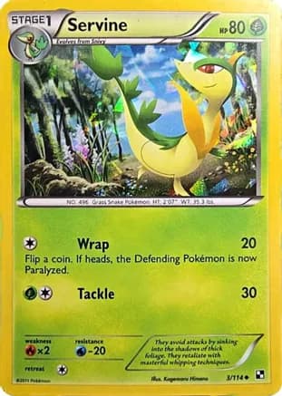 Servine - 3/114 (Cracked Ice Holo) — Miscellaneous Cards & Products