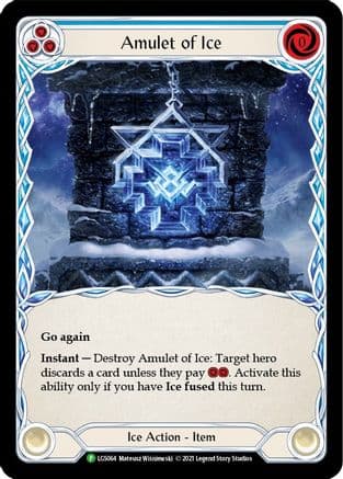 Amulet of Ice - LGS064 — Flesh and Blood: Promo Cards Flesh and Blood card by Mateusz Wisniewski