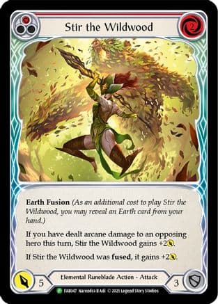 Stir the Wildwood (Alternate Art) - FAB047 — Flesh and Blood: Promo Cards