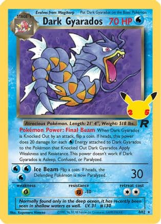 Dark Gyarados — Celebrations: Classic Collection Pokémon TCG card by Kagemaru Himeno