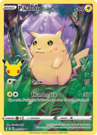 Pikachu — Pokémon TCG card