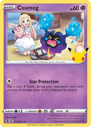 Cosmog — Celebrations Pokémon TCG card by kirisAki