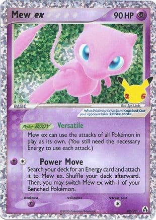 Mew ex — Celebrations: Classic Collection Pokémon TCG card by Ryo Ueda
