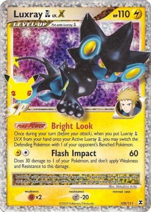 Luxray GL LV.X — Celebrations: Classic Collection Pokémon TCG card by Mitsuhiro Arita