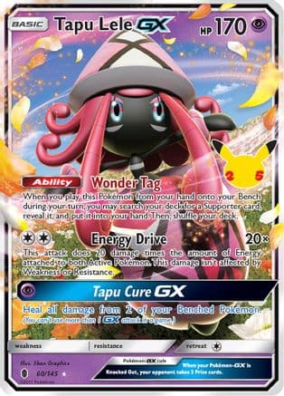 Tapu Lele GX — Celebrations: Classic Collection Pokémon TCG card by 5ban Graphics