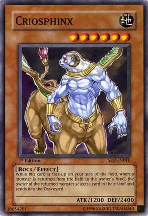 Criosphinx — Structure Deck: Invincible Fortress Yu-Gi-Oh! card by KAZUKI TAKAHASHI