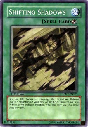 Shifting Shadows — Structure Deck: Invincible Fortress Yu-Gi-Oh! card by KAZUKI TAKAHASHI