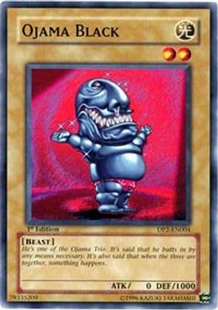 Ojama Black — Duelist Pack 2: Chazz Princeton Yu-Gi-Oh! card by KAZUKI TAKAHASHI