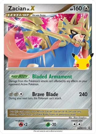 Zacian LV. X - SWSH135 — SWSH: Sword & Shield Promo Cards