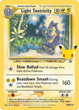 Light Toxtricity - SWSH137 — SWSH: Sword & Shield Promo Cards Pokémon TCG card by Mitsuhiro Arita