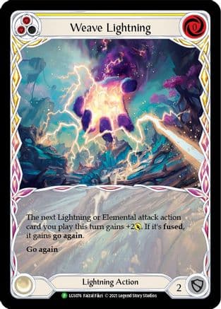 Weave Lightning (Yellow) - LGS076 — Flesh and Blood: Promo Cards Flesh and Blood card by Faizal Fikri