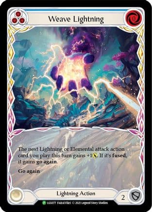 Weave Lightning (Blue) - LGS077 — Flesh and Blood: Promo Cards