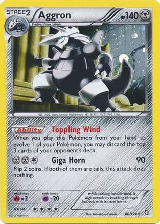 Aggron - 80/124 (Cosmos Holo) — Blister Exclusives Pokémon TCG card by Mitsuhiro Arita