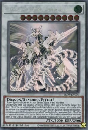 Crystal Clear Wing Synchro Dragon (Ghost Rare) — Yu-Gi-Oh! card
