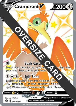 Cramorant V - SWSH086 — Jumbo Cards Pokémon TCG card by CG Works