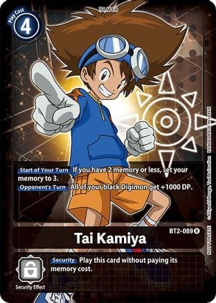 Tai Kamiya - BT2-089 (Official Tournament Pack Vol.3) — Release Special Booster 1.0