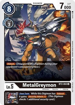 MetalGreymon - BT2-063 (Official Tournament Pack Vol.3) — Release Special Booster 1.0