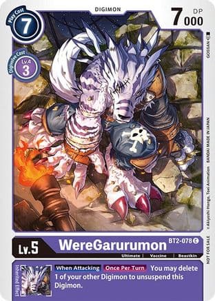 WereGarurumon - BT2-078 (Official Tournament Pack Vol.3) — Release Special Booster 1.0